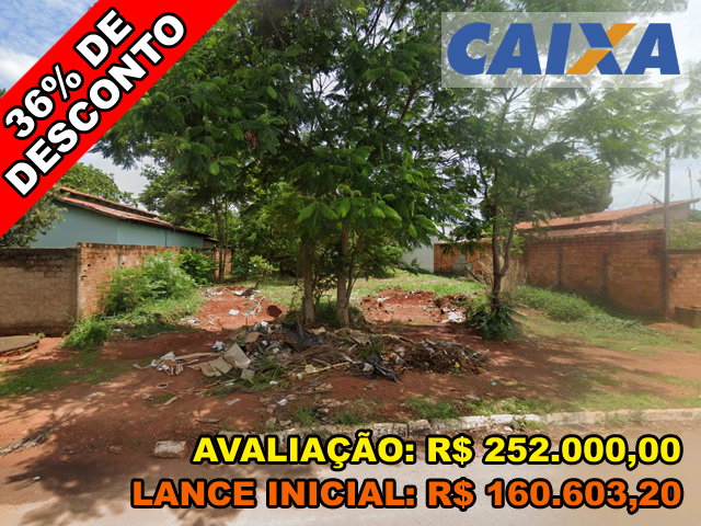 Terreno de 573 m² com lance inicial atrativo