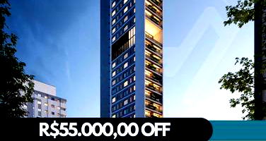 Stúdio Centro Curitiba com R$ 55 mil de Desconto