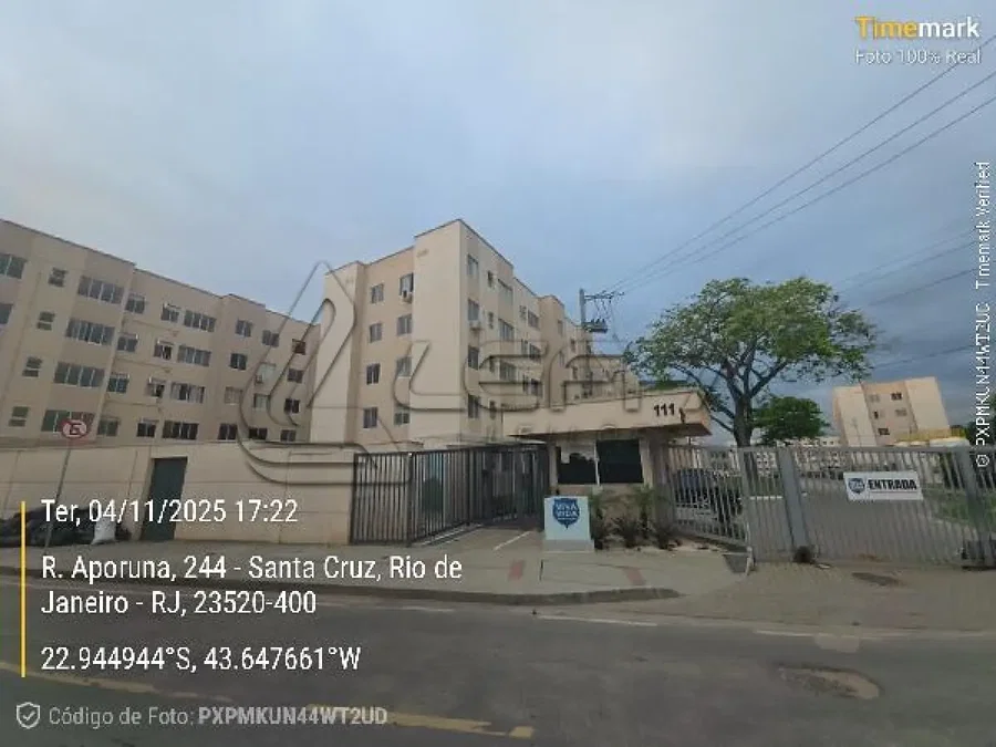 Apartamento com 1 varanda em Santa Cruz, Rio de Janeiro