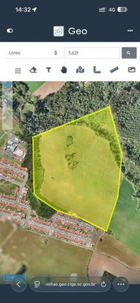 Terreno rural 159.075m² Palmito Piedade - Canoinhas/SC