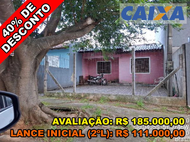 Casa com 2 quartos, 49,84 m² área privativa em Alvorada/RS