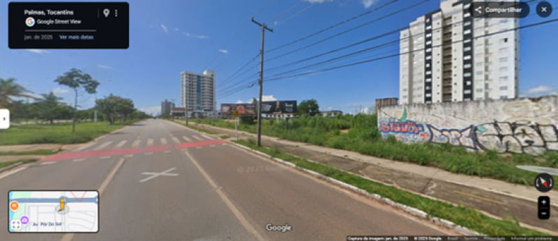 Lote comercial urbano 1.076m² com frente ampla, desocupado