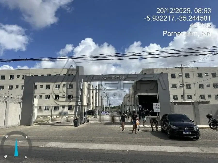 Apartamento com 1 quarto e varanda em Parnamirim/RN