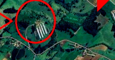 Terreno com granja de suínos em Marema/SC