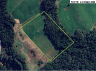 Chácara com 3,5 hectares em área rural, ocupada