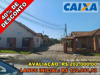 Casa com 2 Quartos e 53m² Privativos em Gravataí