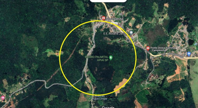 Terreno de 466,15ha na Fazenda Ponte da Táboa em Apiaí/SP