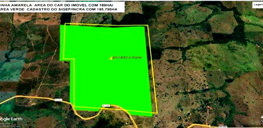 Imóvel Rural 185,8ha Gleba 72 Pecuária Corumbiara/RO