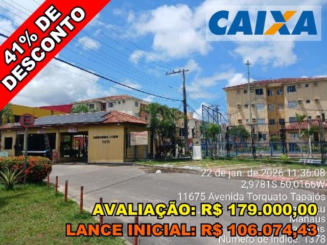 Apartamento 2 quartos, 1 vaga, 42m² privativos em Manaus