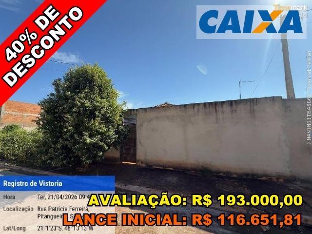 Casa com 2 Quartos e 62m² em Pitangueiras/SP