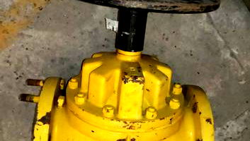 Válvula de Diafragma em Aço Carbono com Revestimento Ebonite