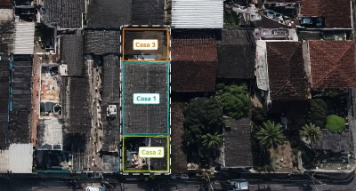 Casa com 3 unidades independentes em Guarujá - 157,87m² de área construída