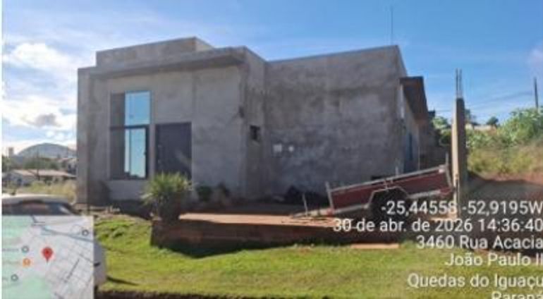 Casa em construção com 160m² em Quedas do Iguaçu/PR
