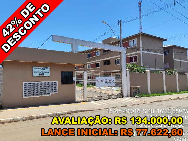Apartamento 2 quartos, 1 banheiro, 1 vaga, 44.77m² privativos