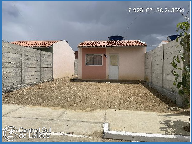 Casa em Santa Cruz do Capibaribe com 40m², 2 quartos e terreno de 148,20m²