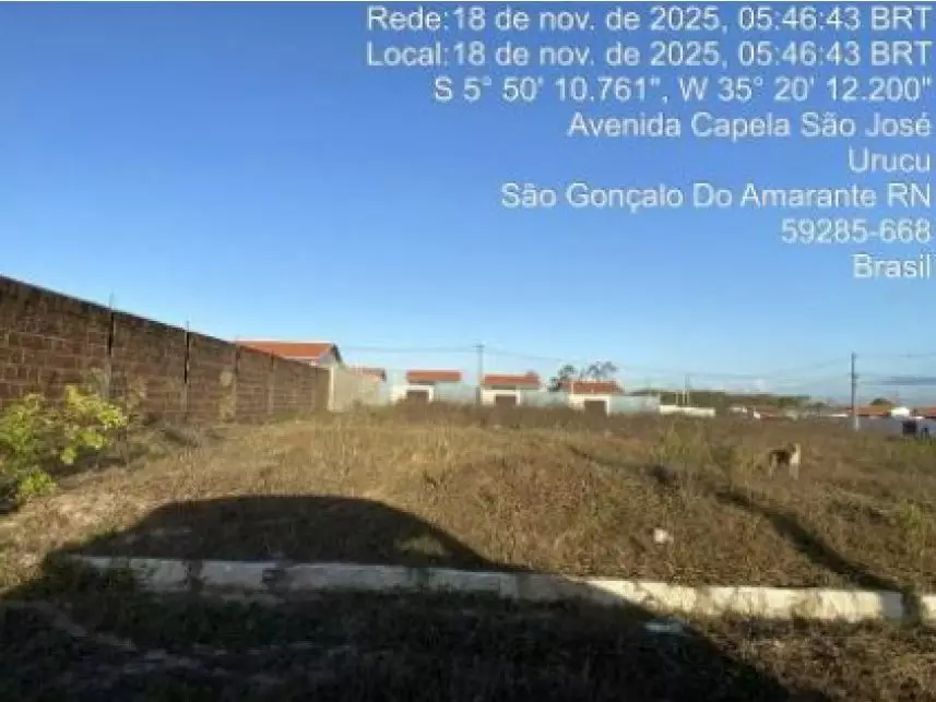 Terreno 200m² em Loteamento Capela São José - São Gonçalo do Amarante/RN