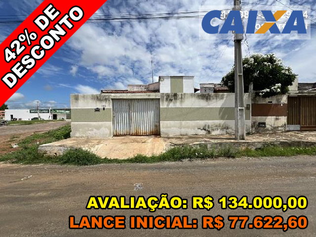Casa com 2 Quartos e 2 Banheiros em Mossoró