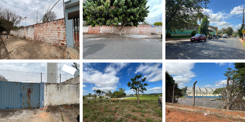 4 Terrenos e 1 Área de Terras com 15.000 m² e um Prédio para Fins Escolares