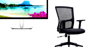 10 Monitores Dell e Cadeira de Escritório