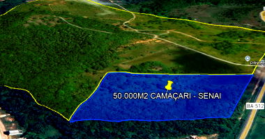 Terreno Amplo com 52.268m² em Camaçari - BA