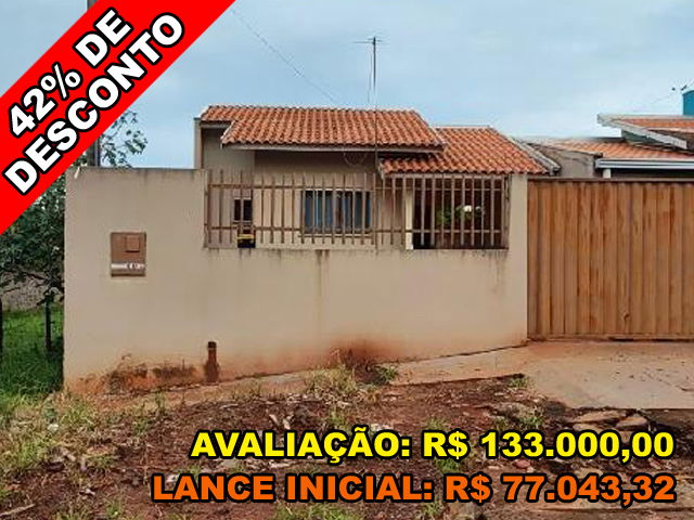 Casa 2 quartos, 1 banheiro, 62.48m² construída, 2 vagas garagem