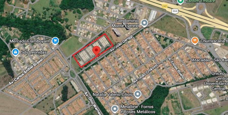 Apartamento 2 dorms, 1 vaga, 42m² privativos em São Carlos/SP