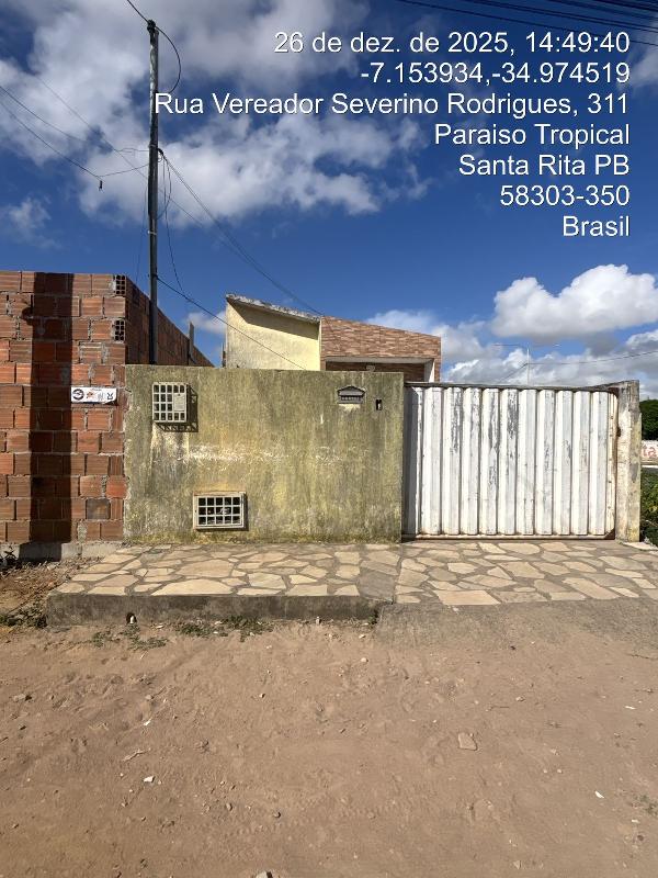 Casa em Santa Rita com 2 Quartos e 150m² de Terreno