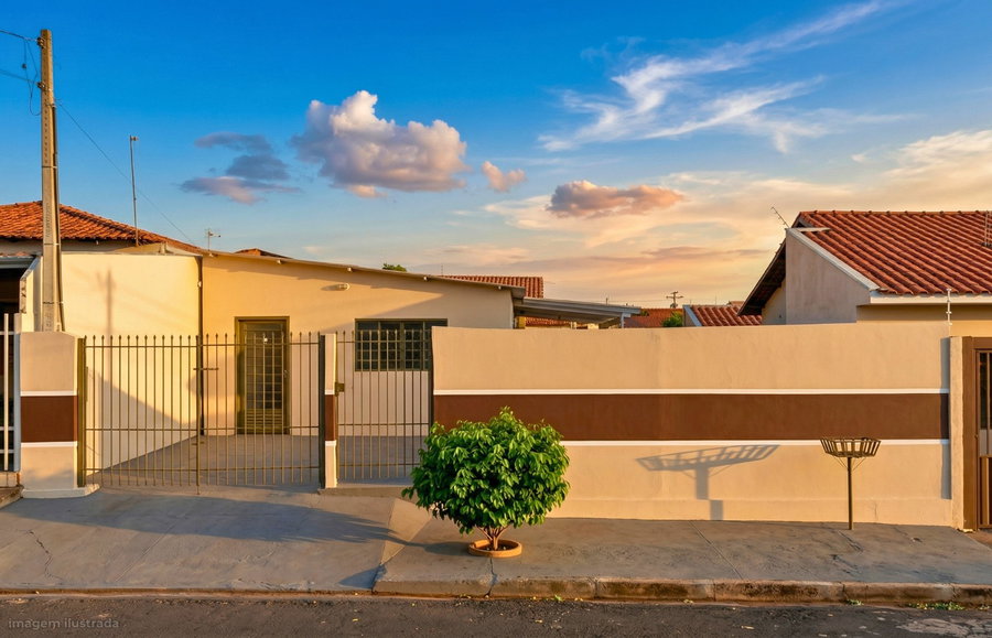 Casa com 100m² e terreno de 200m² em São José do Rio Preto/SP