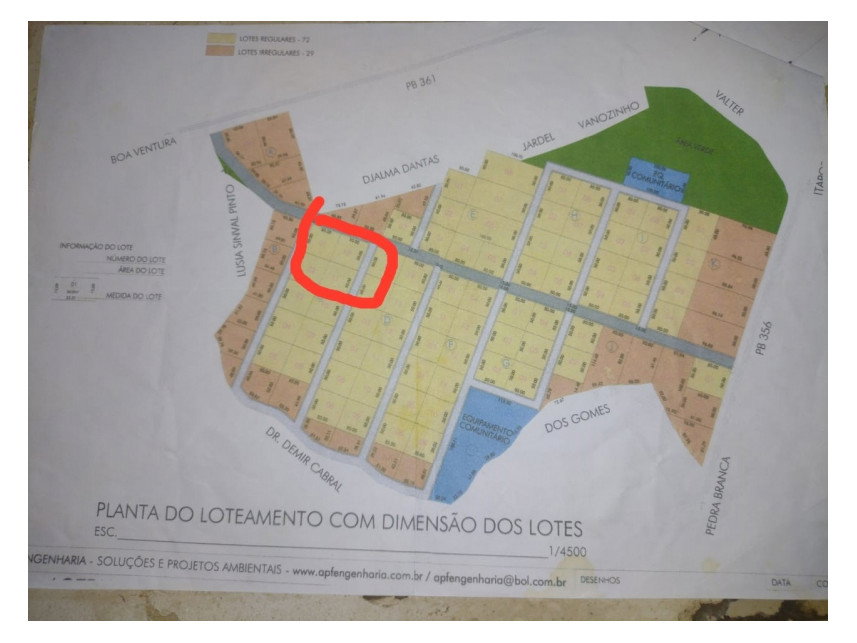 Terreno de 2.500m² em Loteamento Industrial
