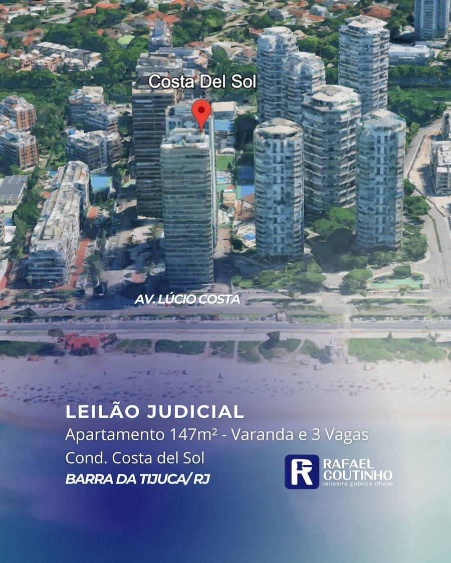 Apartamento 147m² com Varanda e 3 Vagas - Frente Mar