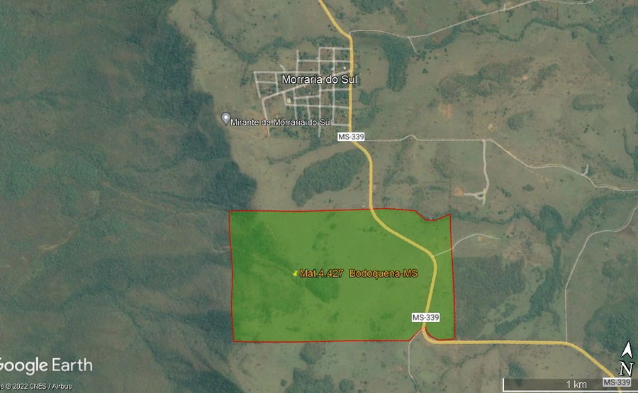 Chácara Rural São Gregório, 140 hectares, terreno amplo e plano