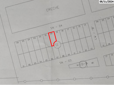 Terreno de 390m² - Lote 20 - Sem Ocupação