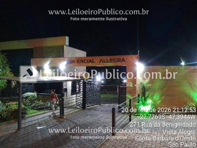 Apartamento 45,17m² em Santa Bárbara D'Oeste - 2 quartos e 1 vaga