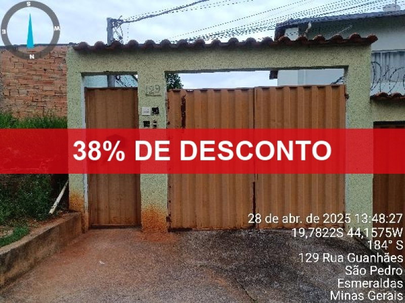 Casa em Esmeraldas/MG com 2 quartos e 56,53m² de área privativa