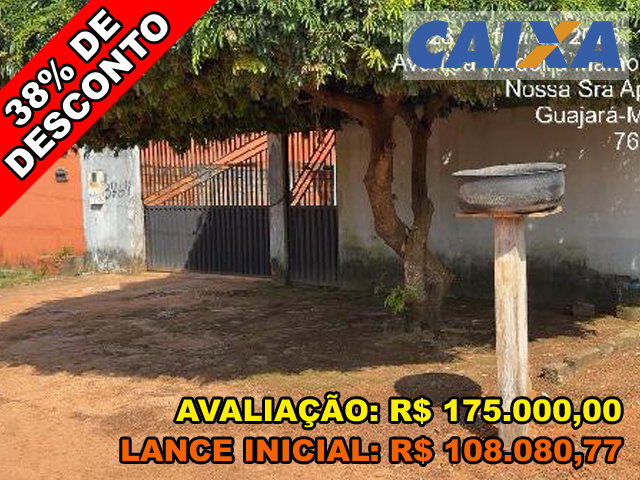 Casa com 2 quartos em Guajara-Mirim/RO