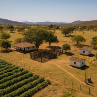 Partes de Terra com Estrutura Completa em Fazenda