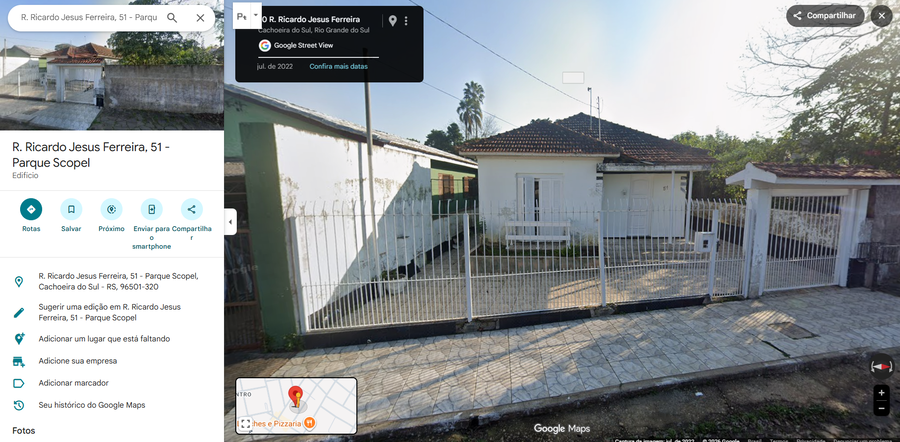Terreno com benfeitorias em Cachoeira do Sul, 315 m²