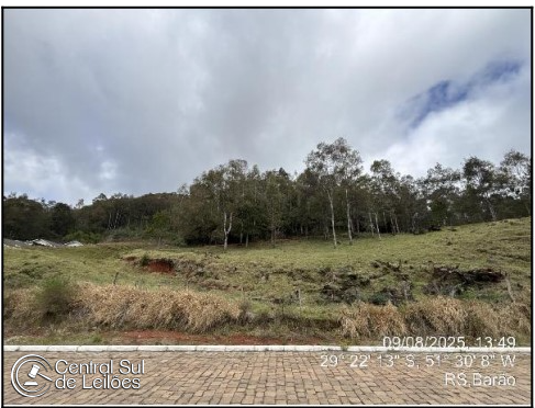 Terreno com 4.548,35m² no Centro de Barão/RS