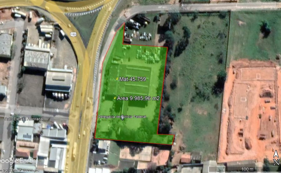 Área Comercial com 9.985m² e 3.233m² de Construção em Marília/SP