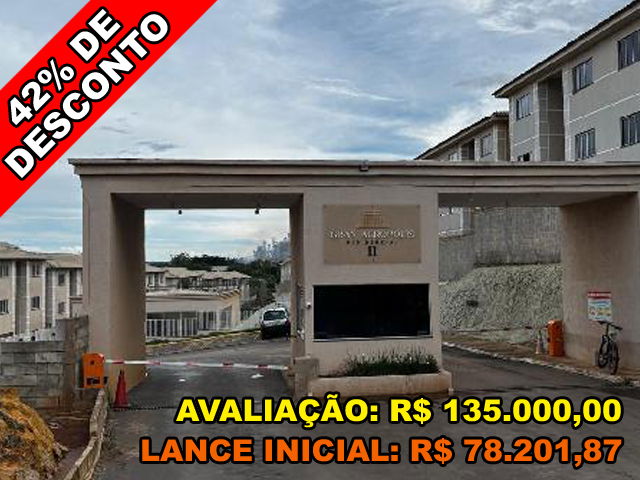 Apartamento 2 quartos, 1 banheiro, 1 vaga, 56.62m² construídos