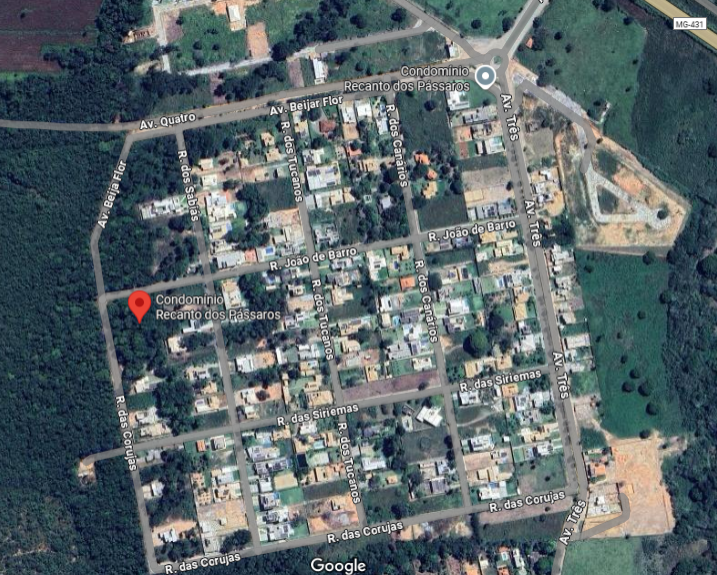 Terreno com aprox. 1.200m² em Recanto dos Pássaros, Itaúna - MG