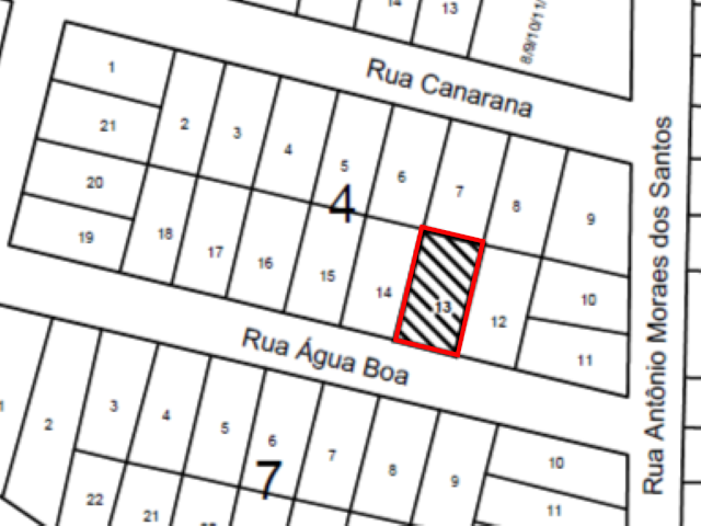 Terreno de 450m² em loteamento Serra Dourada