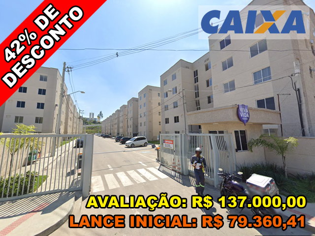 Apartamento 2 quartos em Belford Roxo/RJ - 43,29m²