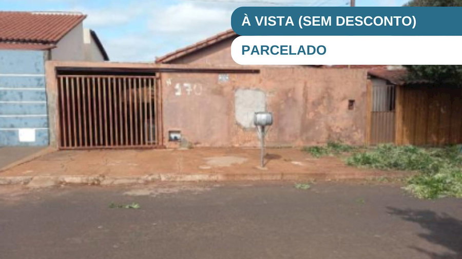 Casa Ocupada com 69m² Construída em Quirinópolis/GO