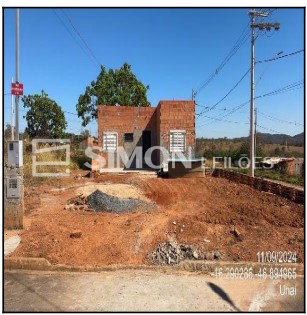 Terreno em Unai/MG com construção inacabada