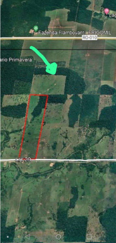 Fração de Terras Rural de 5,0 Ha em Pimenta Bueno/RO