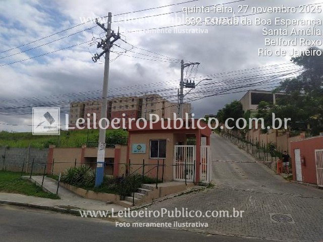 Apartamento 45,18m² em Belford Roxo - RJ com 2 quartos e vaga