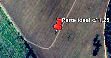 Parte ideal de terreno rural em Curiúva/PR