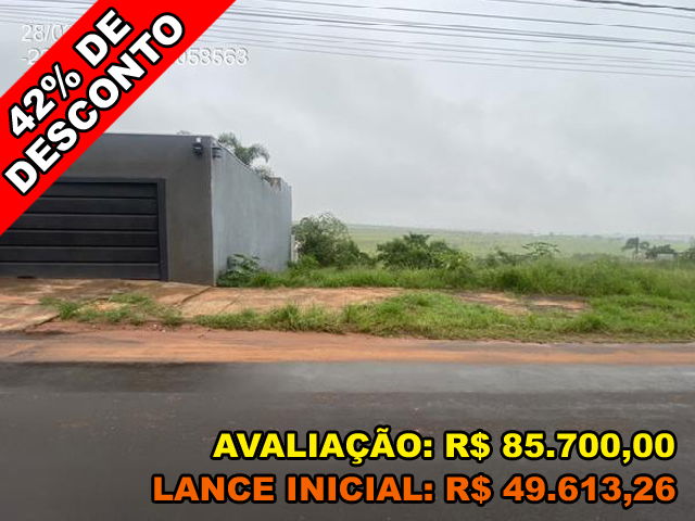Terreno com 260m² de área total, sem área construída