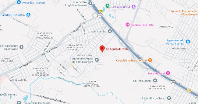 Apartamento 48,35m² com 2 quartos em Sumaré/SP